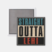 Aimant Droit devant Lehi Utah UT (Recto/Verso)