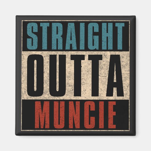 Aimant Droit devant Muncie Indiana IN (Devant)