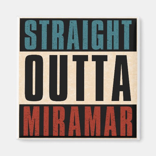 Aimant Droite Outta Miramar Floride FL (Devant)