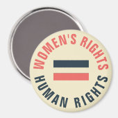 Aimant Droits de l'homme égaux de droits de la femme (Recto/Verso)
