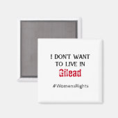 Aimant Droits des femmes anti Gilead (Recto/Verso)
