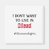 Aimant Droits des femmes anti Gilead (Devant)