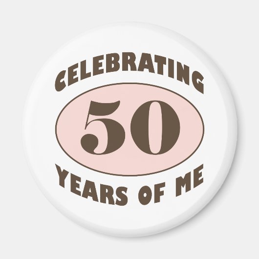 Aimant Drôle 50e anniversaire cadeaux (Devant)