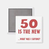 Aimant Drôle 50e anniversaire Gag Cadeaux (Recto/Verso)