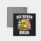 Aimant Drôle 67 bruh Pâques chick dabbing mème six sept (Recto/Verso)