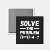 Aimant Drôle 67 Mème Pemdas Humour Prof de Maths Élémenta (Recto/Verso)
