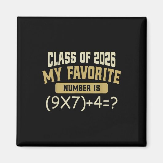Aimant Drôle 67 Meme Pemdas Math Six Sept Cl De 2026 Gra (Devant)