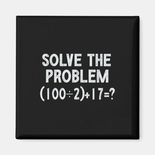 Aimant Drôle 67 Meme Pemdas Prof de Maths Élémentaire Cer (Devant)