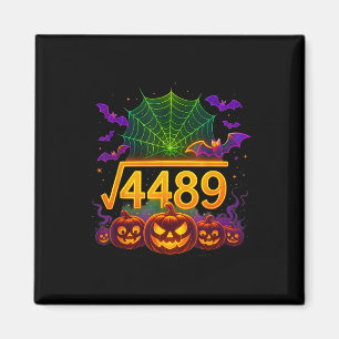 Aimant Drôle 67 Mème Prof de maths 6 7 Halloween Carré Ro