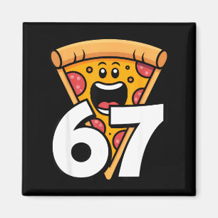 Aimant Drôle 67 Mème Six Sept Humour Nourriture Zza