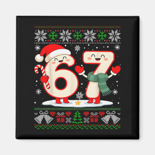 Aimant Drôle 67 Six Sept Mème Brainrot Cringe Noël