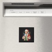 Aimant Drôle 7-6 6-7 George Washington Santa 67 Meme Chri (In Situ (Lave-vaisselle))