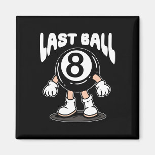 Aimant Drôle 8 Ball Billard Joueur Huit Ball Billi