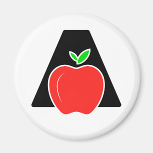 Aimant Drôle A pour Pomme 