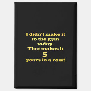 Aimant Drôle Aller à la plaisanterie de gym