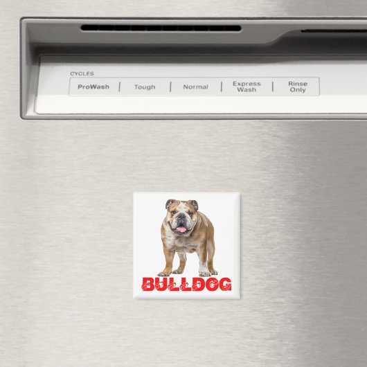 Aimant Drôle Amant Bulldog Funny Bully Chien chiot (In Situ (Lave-vaisselle))