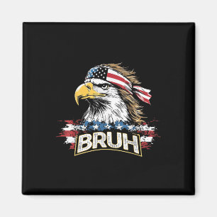 Aimant Drôle Amérique Drôle Usa Bald Eagle Bruh Mème Homm