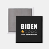 Aimant Drôle Anti Biden Pro Trump 1 Étoile Élection de cl (Recto/Verso)