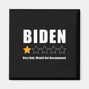Aimant Drôle Anti Biden Pro Trump 1 Étoile Élection de cl