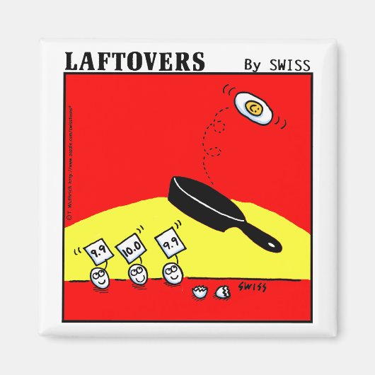 Aimant Drôle Avec Oeufs De Gymnaste (Devant)