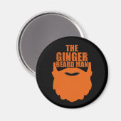 Aimant Drôle barbe à gingembre homme (Recto/Verso)