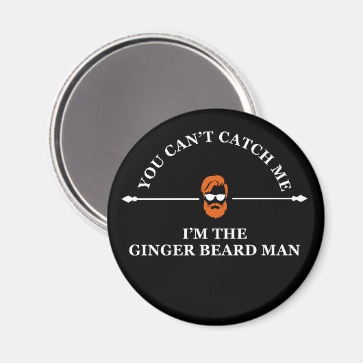 Aimant Drôle barbe de gingembre (Recto/Verso)