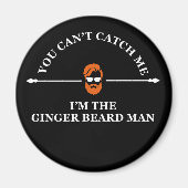 Aimant Drôle barbe de gingembre (Devant)