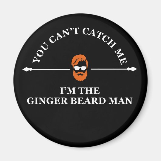 Aimant Drôle barbe de gingembre (Devant)