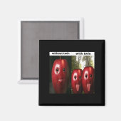 Aimant Drôle Bête Ai Pomme Génération Z Mème Brainrot Hum (Recto/Verso)