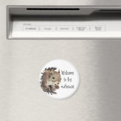 Aimant Drôle, Bienvenue à la Nuthouse, Écureuil, Animal (In Situ (Lave-vaisselle))