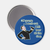 Aimant Drôle Bière Débrouiller l'Humour (Recto/Verso)