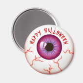 Aimant Drôle Bloodshot Eyeball Happy Halloween (Recto/Verso)