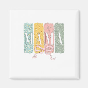 Aimant Drôle Bow Coquette Mama Fleurs Fête des Mères