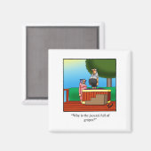 Aimant Drôle cadeau de dessin de vin! (Recto/Verso)