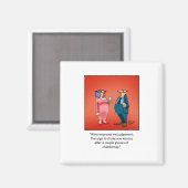 Aimant Drôle cadeau de vin! (Recto/Verso)