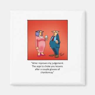 Aimant Drôle cadeau de vin!