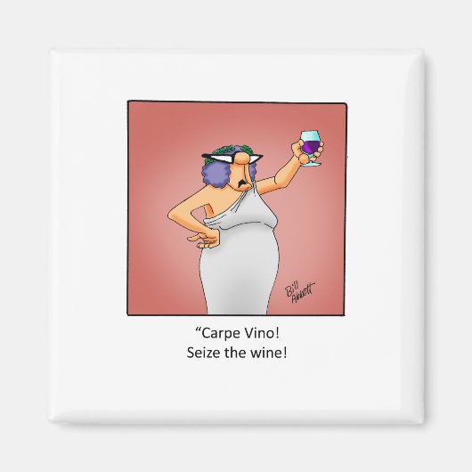 Aimant Drôle cadeau de vin! (Devant)