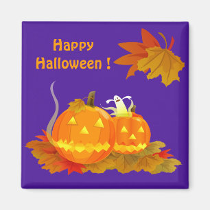 Aimant Drôle cadeau d'Halloween Jack O'Lantern