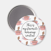 Aimant Drôle café du matin (Recto/Verso)