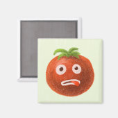 Aimant Drôle Cartoon Tomato (Recto/Verso)