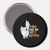 Aimant Drôle Chat et Kitten Aimez-vous à Meow (Recto/Verso)