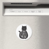 Aimant Drôle Chat Noir Ne Stress Pas Meowt (In Situ (Lave-vaisselle))