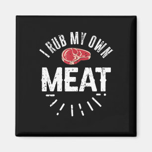 Aimant Drôle Chef BBQ Plaisanter Cadeau Rub Ma propre via