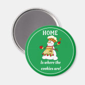 Aimant Drôle Chef cuisinier de la Dame de Neige (Recto/Verso)