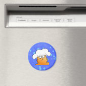 Aimant Drôle Chef | Drôle dessin animé Kitty Chef (In Situ (Lave-vaisselle))
