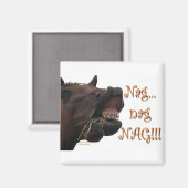Aimant Drôle Cheval : Nag, nag, nag (Recto/Verso)