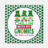 Aimant Drôle Chillin avec mon Jour de la Saint Patrick Gn (Devant)