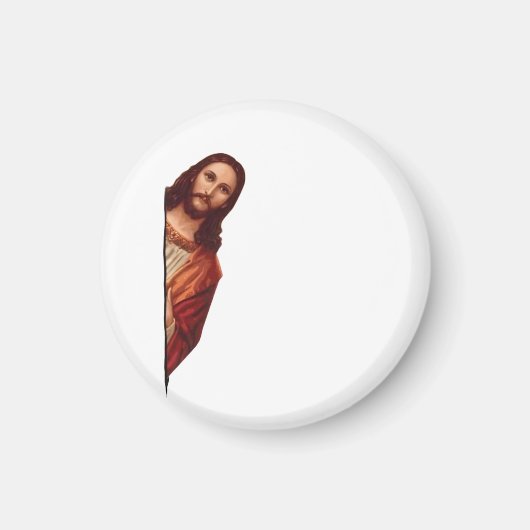 Aimant Drôle Citation Jésus Mème, J'Ai Vu Que Jésus (Devant)
