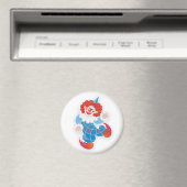 Aimant drôle clown bleu (In Situ (Lave-vaisselle))