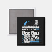 Aimant Drôle Comment Jouer Au Disc Golf (Recto/Verso)